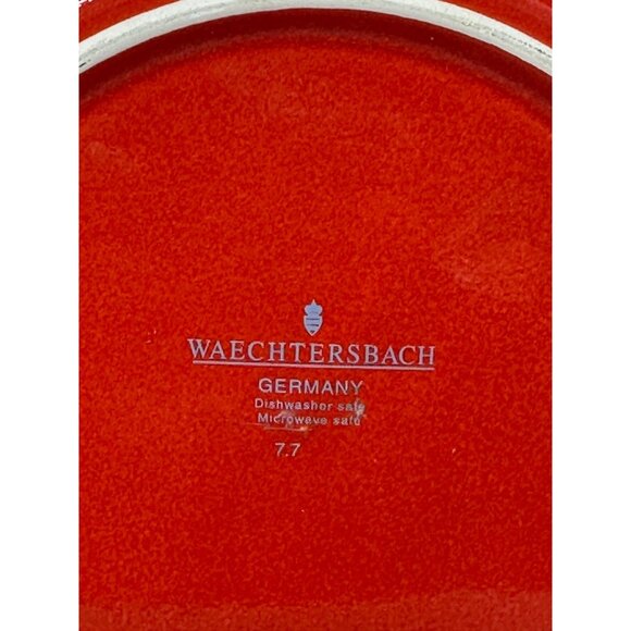 VTG 70s Waechtersbach Red Christmas Tree Cookie Plate 8" Santa’s Cookies Germany - Picture 6 of 7